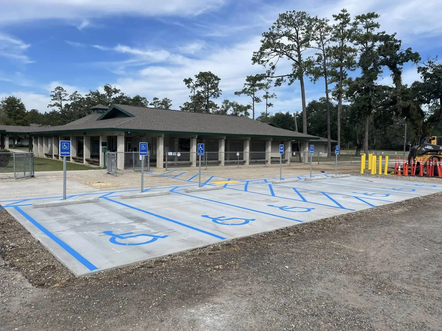 New accessible parking row