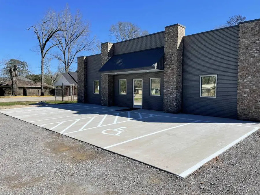 New commercial lot striping